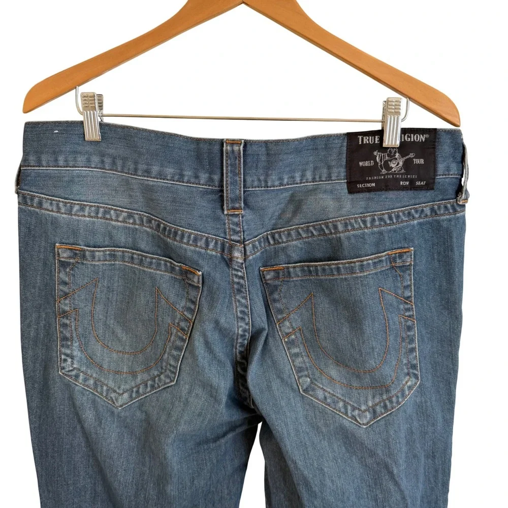 True Religion Rocco No Flap SN Mens Slim Fit Jeans 36‎ X 33 104665 Indigo Denim